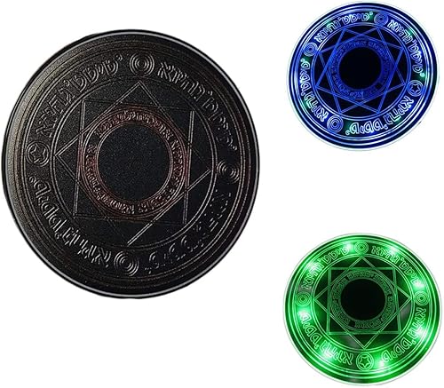 Omio Glowing Magic Array Cargador inalámbrico ultra delgado de 10 W Qi Cargador rápido inalámbrico Pad de carga para iPhone 16 Pro