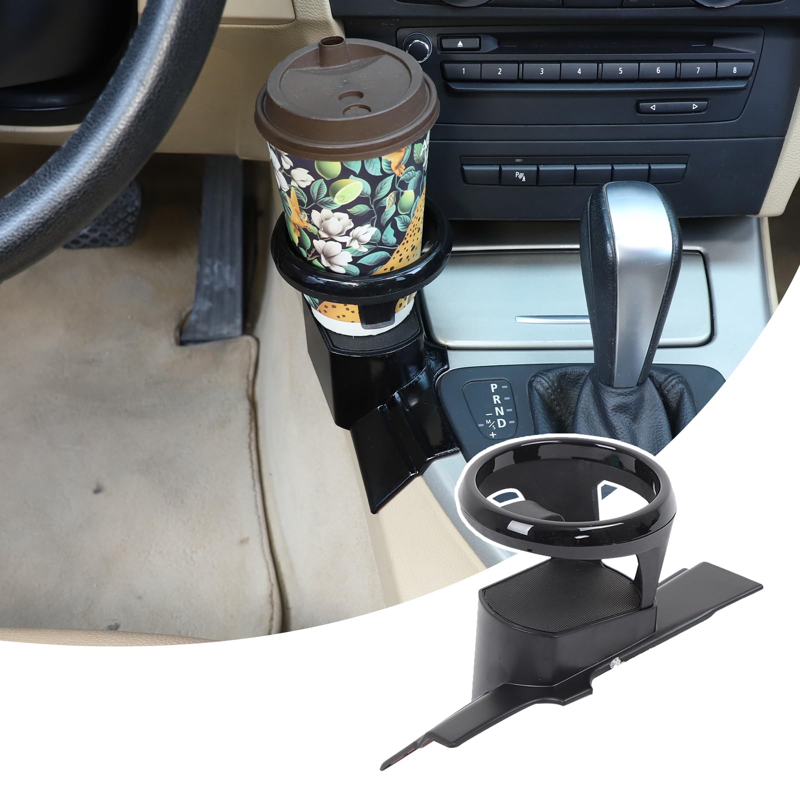 Porte-gobelet console centrale pour BMW Série 3 E90 E91 E92 E93 2005-2012 noir côté gauche - 8