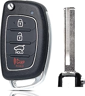 Key Fob Remote Replacement Fits for Hyundai Santa Fe 2013 2014 2015 2016 2AOKM-HK2/TQ8-RKE-3F04 Keyless Entry Remote Control 95430-4Z100 4D60 Chip