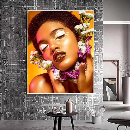 Amazon 5d モザイクアート ハンドメイド Diy 手芸キット グラマー女性アートポートレート モザイク Diy 暇つぶし 手作り 手芸 可愛い ハンドメイド 刺繍 飾り 塗装ツール 人気 道具 簡単 学生 大人 40x50cm フレームレス おもちゃ おもちゃ