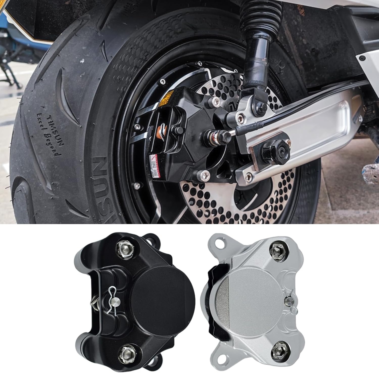 オートバイ電気自動車ブレーキポンプ 高い互換性 軽量 ダブルピストンキャリパーパワー強化ブレーキ安定性