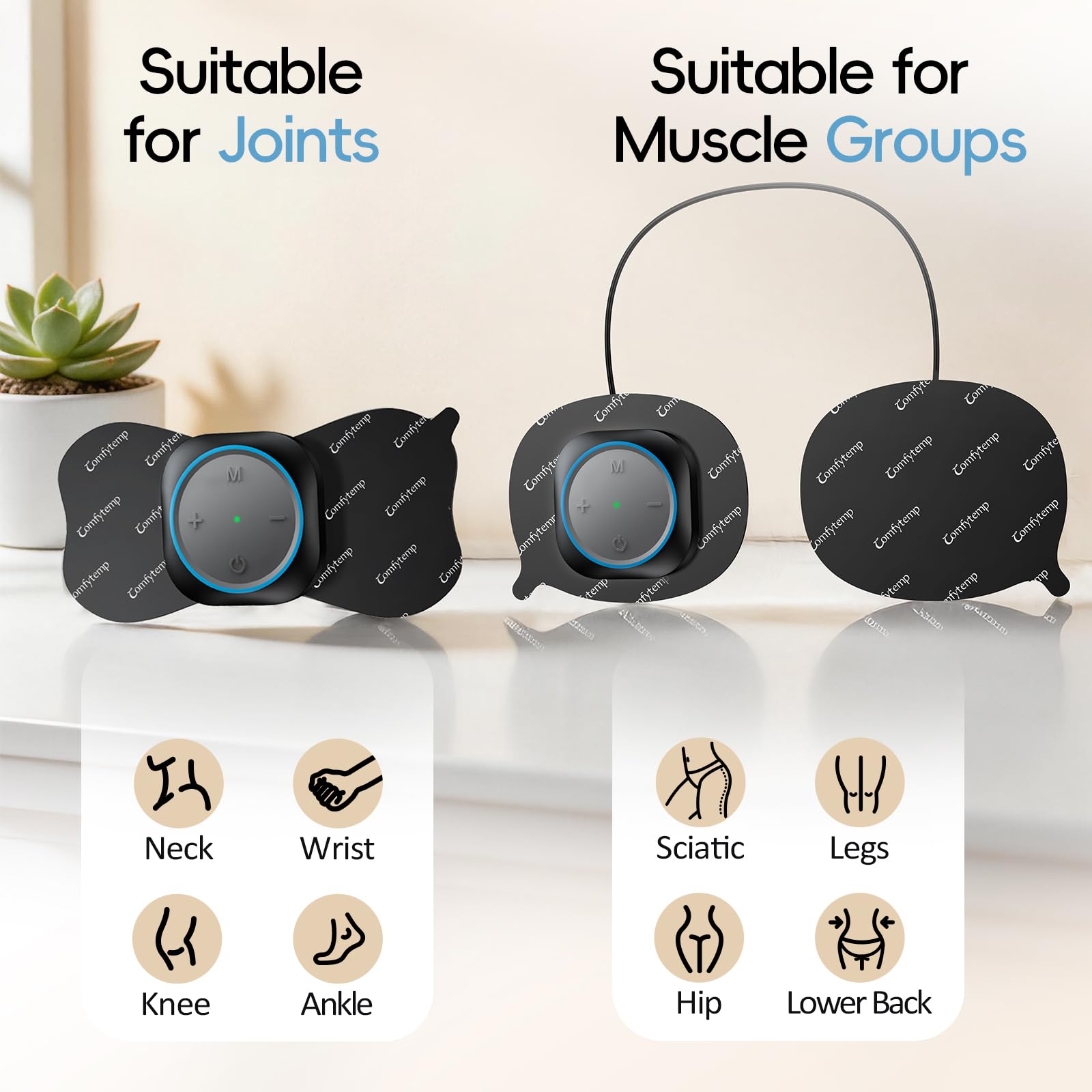 Comfytemp 30 Modes Wireless TENS Unit Muscle Stimulator for Pain Relief — Amazon image 7