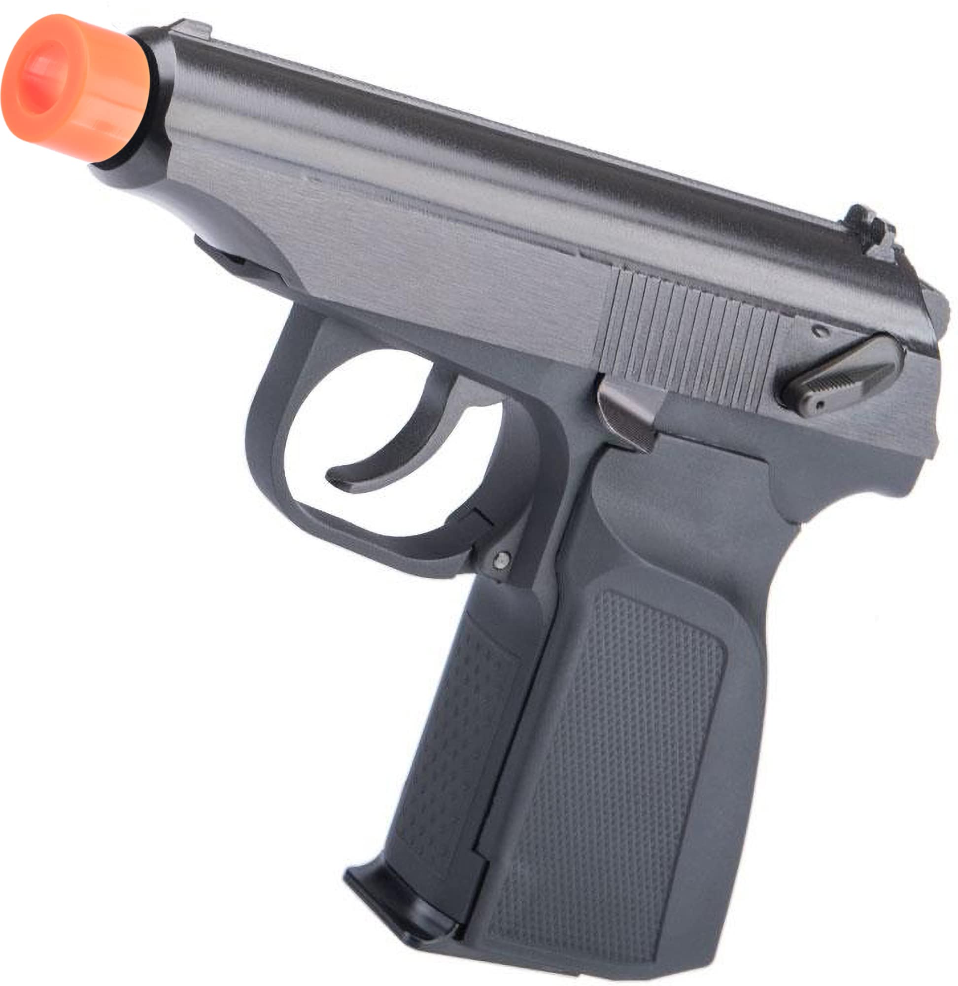 Evike Airsoft - WE-Tech Russian PMM Airsoft Gas Blowback GBB Airsoft Pistol (Color: Black)