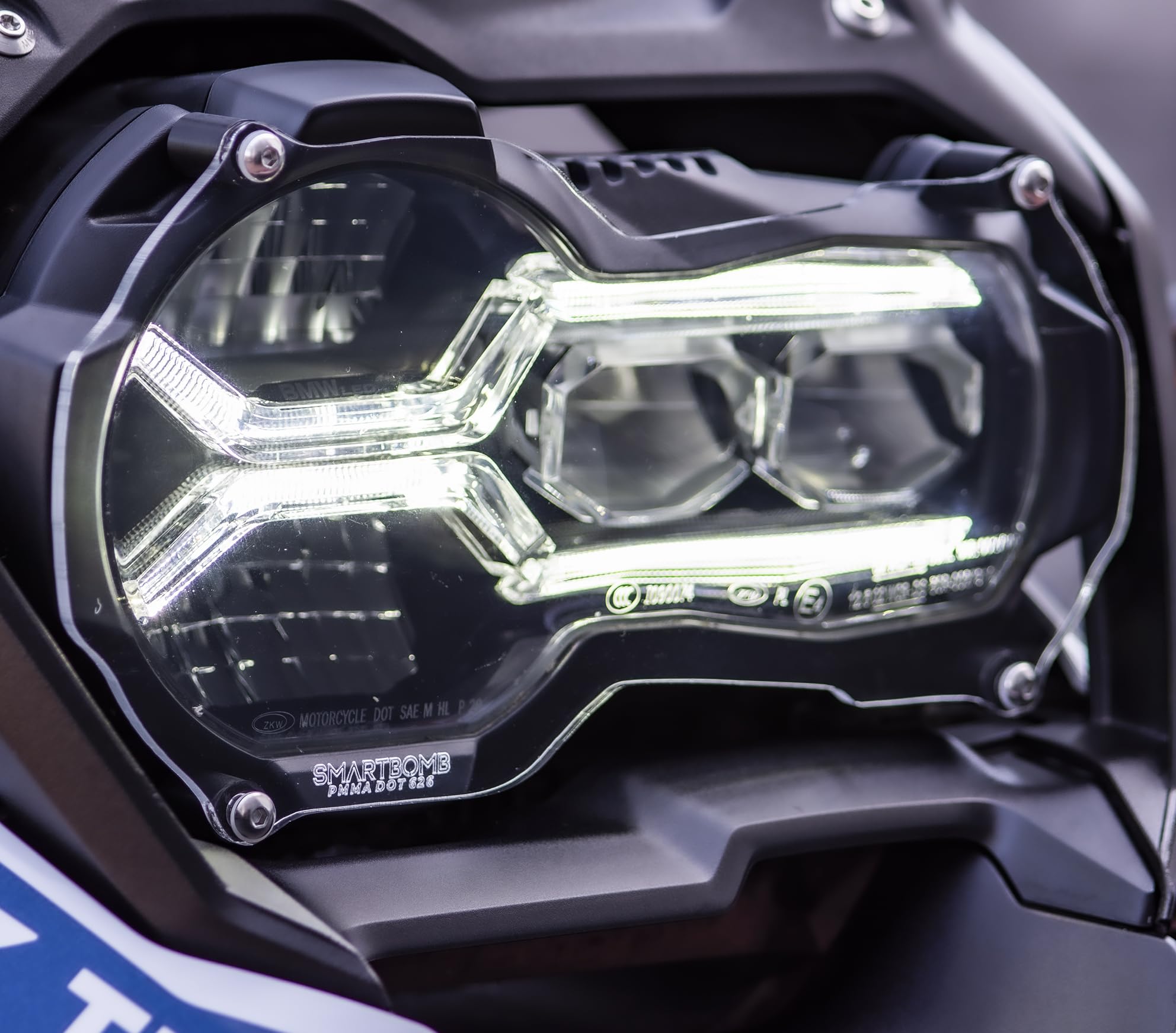 Protección de faros R 1200 GS R 1250 GS LC ADV STD LENTE DE PROTECCIÓN DE FAROS 5MM Sistema ''quitar&reemplazar''