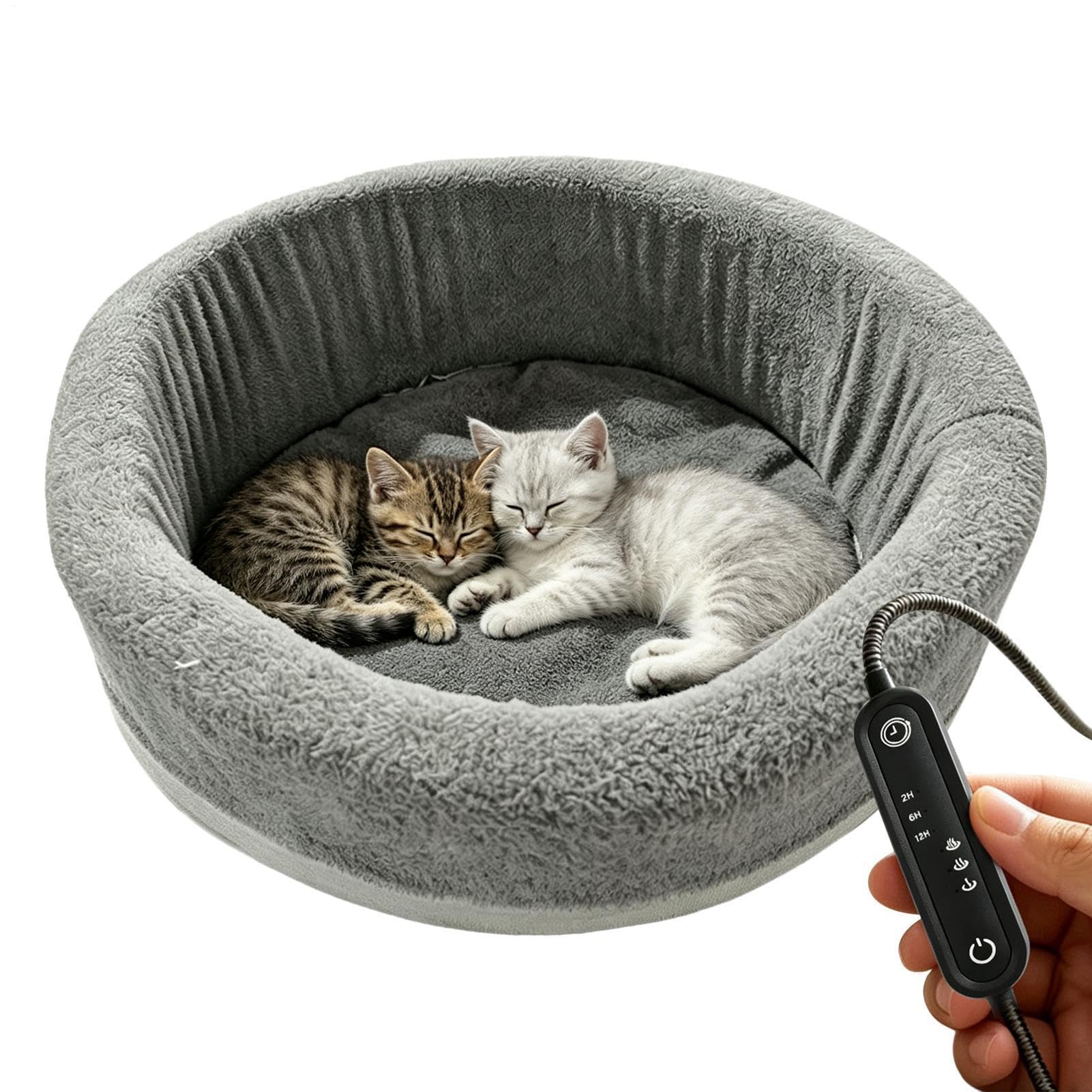 Łóżko grzewcze dla kota, 5 V, regulowana temperatura, zimowa sofa dla
