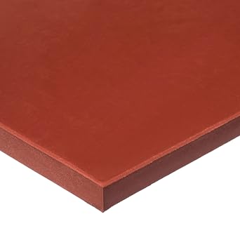 Silicone Rubber Sheet, FDA Grade, 50A, 1mm Thick x 12 in Wide x 12 in Long