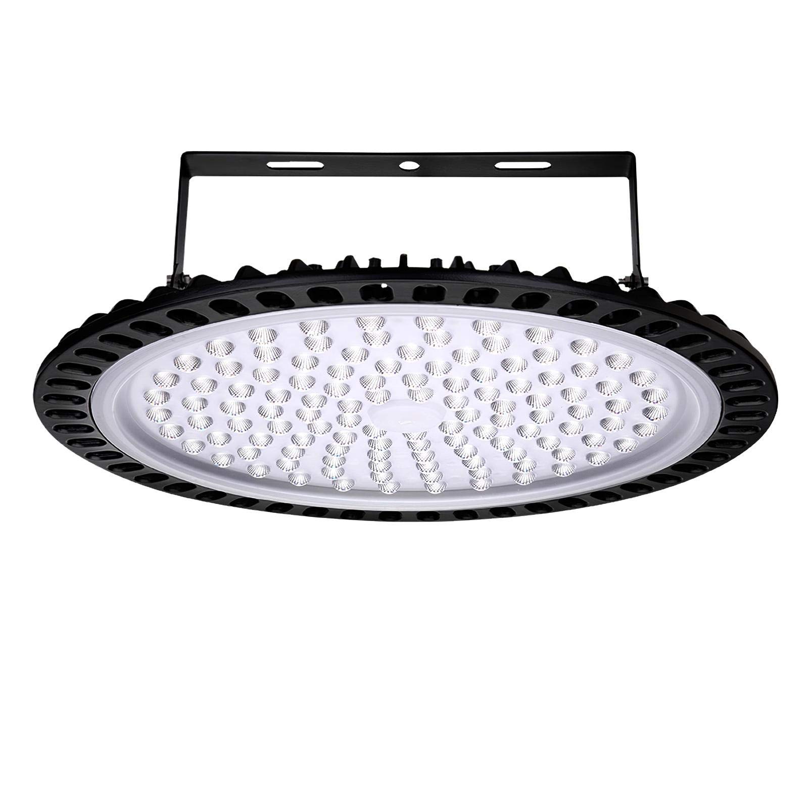 500W UFO LED High Bay Light lamp Factory Warehouse Industrial Lighting 40000 Lumen 6000-6500K IP65 Warehouse LED Lights Commercial Bay Lighting for Garage Factory Workshop Gym (500W, 4 PCS)