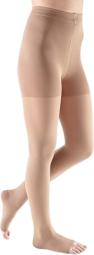 Miniatura 4 de mediven Comodidad para mujeres, 15-20 mmHg, medias de compresión, punta abierta