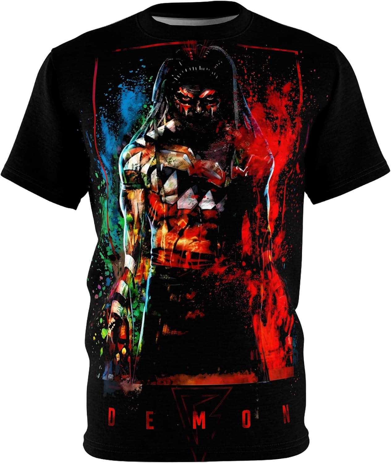 Finn Balor The Demon Tshirt Demonic Pro Wrestling Large Print Tshirt Tee Shirt for Man Woman