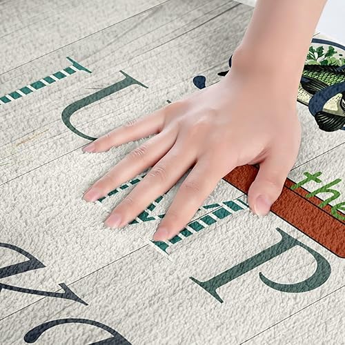 Miniatura 3 de Lake Paddle - Tapete antideslizante para baño, respaldo de látex, decoración rústica de cabaña junto al lago, tapete de forro polar absorbente de