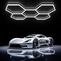 Vista 1 de Luces hexagonales de garaje, LED ultra brillantes de 6500 K, 156 W, 17280 lúmenes; luz hexagonal para luces de garaje LED, peluquería, taller