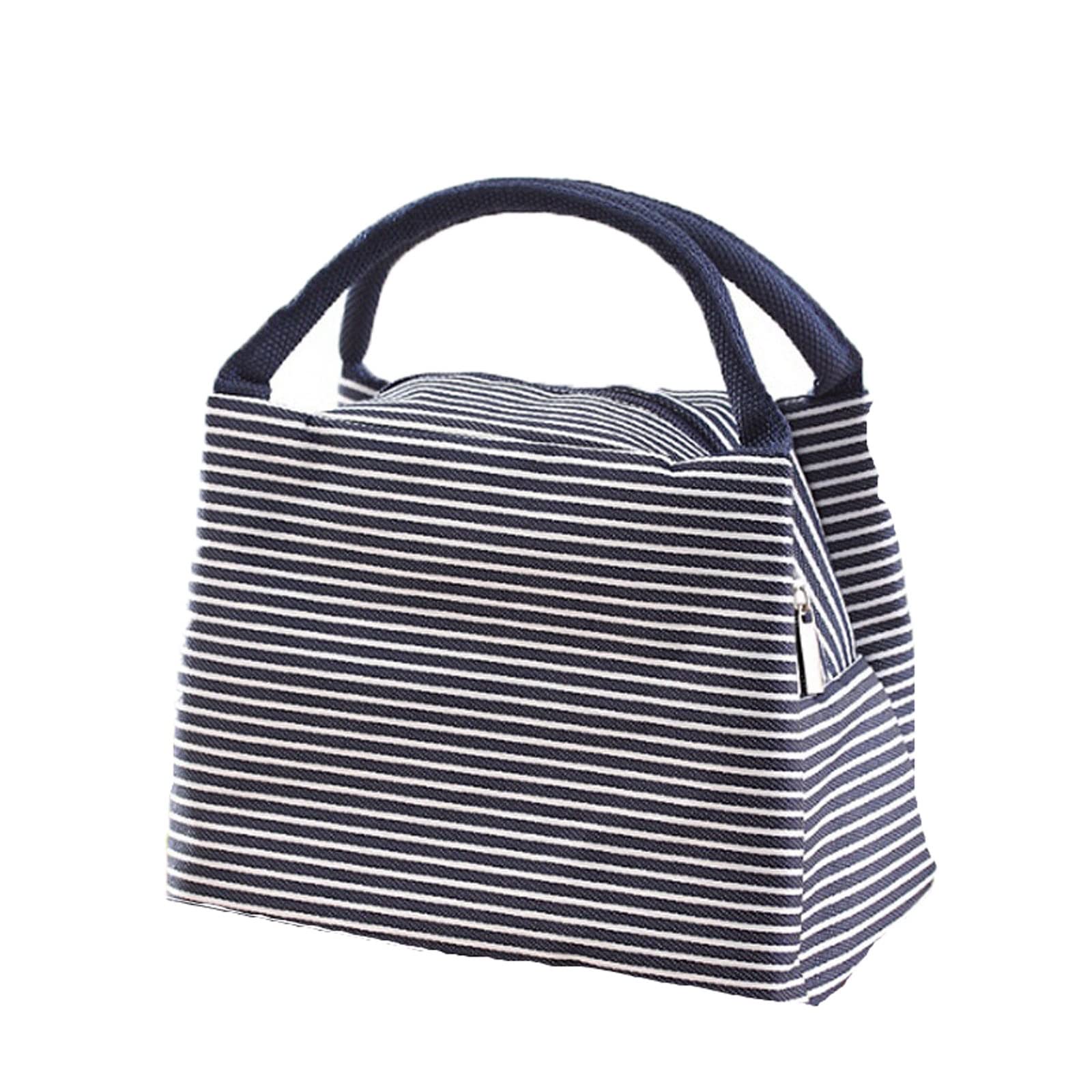 Bolsa de Almuerzo aislada, Bolsa de Almuerzo a Rayas, Bolsa isotérmica para Mujer, Bolsas térmicas para Alimentos empaquetados, Bolsa térmica para Almuerzo, Bolsa para r
