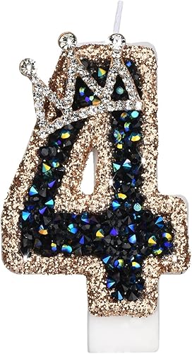 Saododku Velas de cumpleaños para pasteles, velas de número 0123456789 para pasteles de cumpleaños con chispas, velas de pastel grandes de 3.15