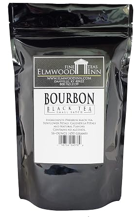 Elmwood Inn Fine Teas, Bourbon Black Tea, 16-Ounce Pouches