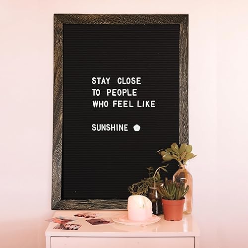 Miniatura 3 de Tablero de letras de fieltro con 680 letras, números y símbolos, 16 x 12 pulgadas, tablero de mensajes intercambiable para citas, notas y anuncios,