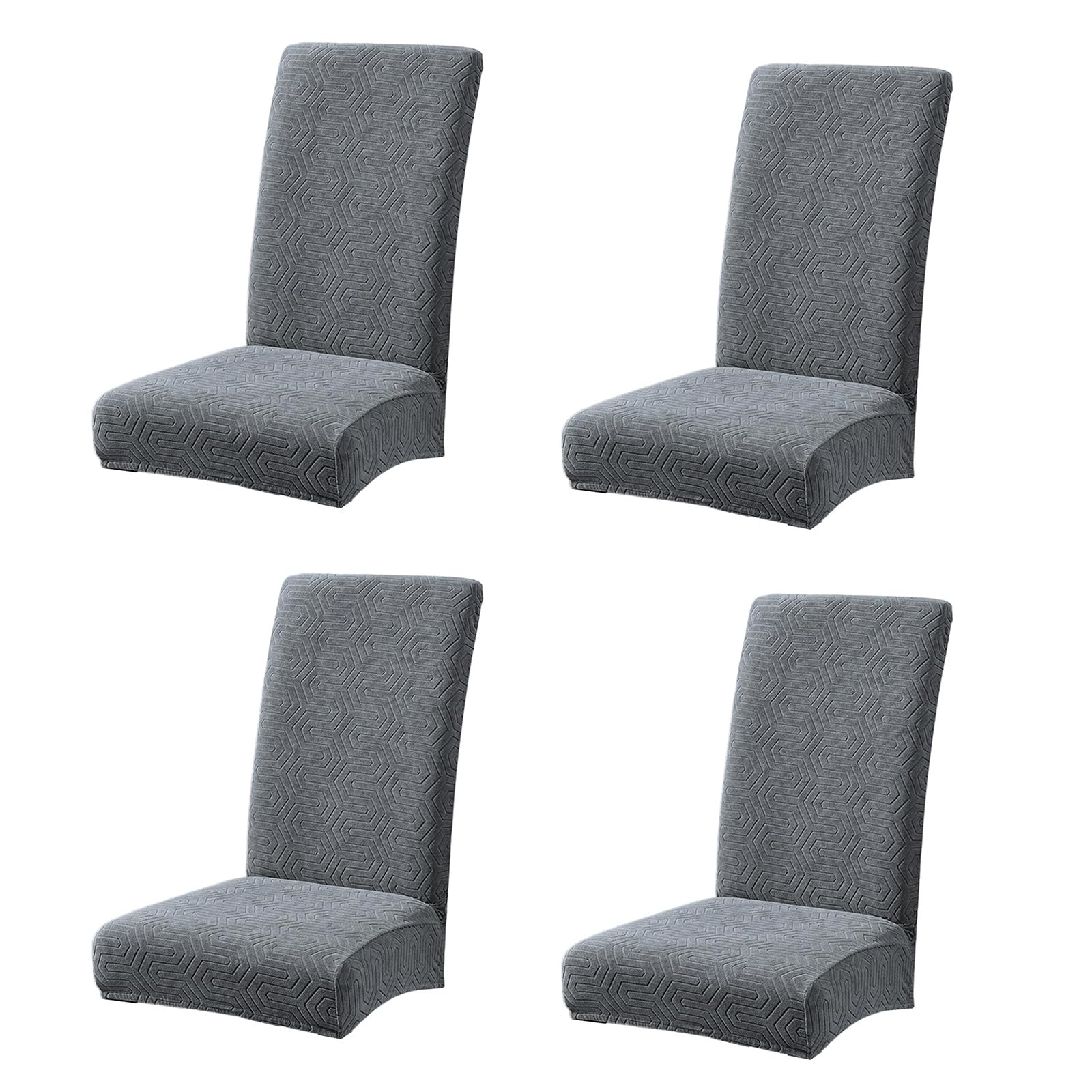 Jazuaiao Stretchable Spill Proof Chair Slipcovers with High Elastics Polyester Fabric for Home Hotel Dining Room Furniture Elastics Chair Slipcover