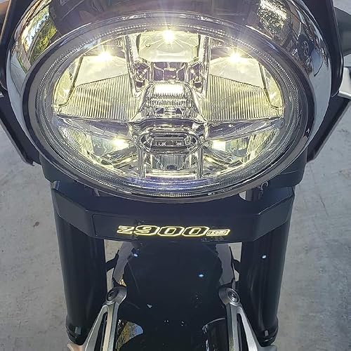 Miniatura 3 de Kit de luces LED delanteras de aluminio compatible con Kawasaki Z900RS 2018-2024 (negro)