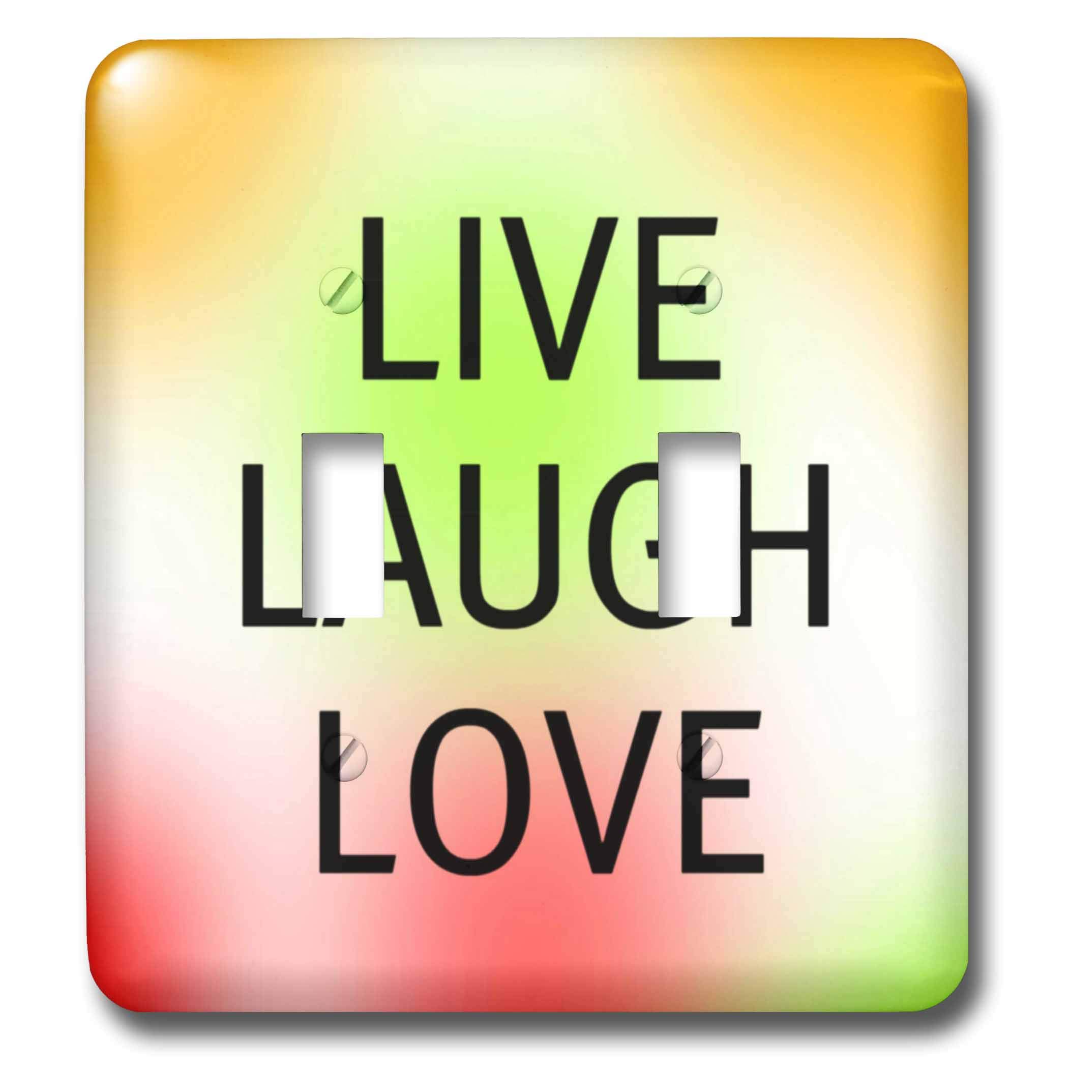 Interrupteur pastel Live Laugh Love pour illuminer votre salon cosy