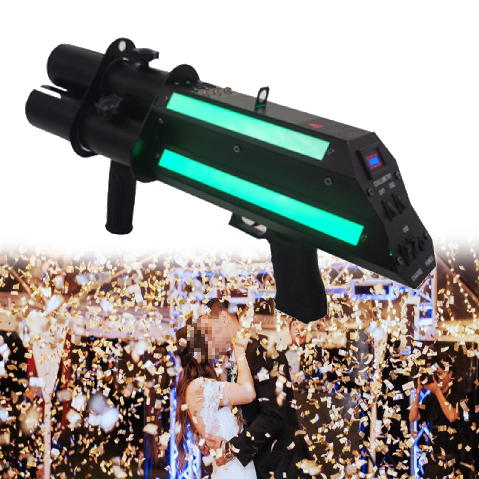 Pvxa 25pcs Coloured Party Poppers,Wedding Confetti Flower Gun, Concierge Flowers Atmosphere Gun,for Special Event, Parties, Club, Concerts Style2