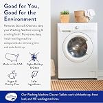 THE CLEAN PEOPLE Washing Machine Cleaner - Washer Machine Cleaner Tablets for Removing Odor, Grime & Scale Buildup - Front Load and Top Load Laundry Machine Cleaner - 6 Count