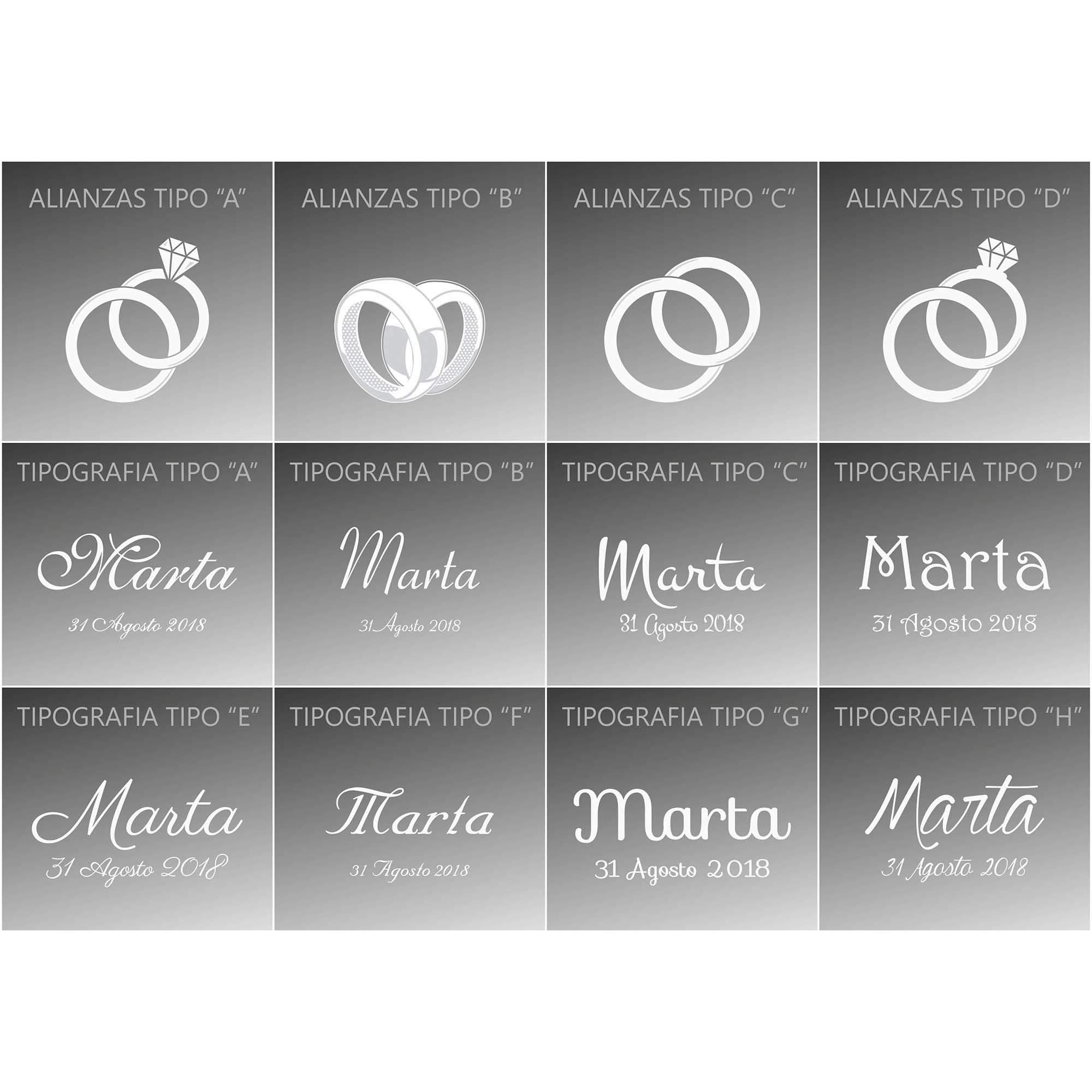 Gala&K | Set de 2 copas de cristal para gin tonic | Para novios | Bodas de plata/oro | Aniversarios | Colección GIN TONIC-GRABADO | Grabación personalizada.