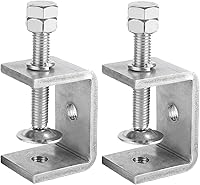 Vista 12 de Paquete de 6 abrazaderas pequeñas en C de acero inoxidable 304 de 1 pulgada Mini abrazaderas en C resistentes para carpintería y montaje