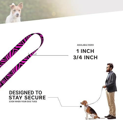 Miniatura 23 de Collar de perro con estampado de animales, impermeable, lindo collar de perro con estampado de cebra, 1 pulgada se ajusta de 11.5 a 17.5 pulgadas