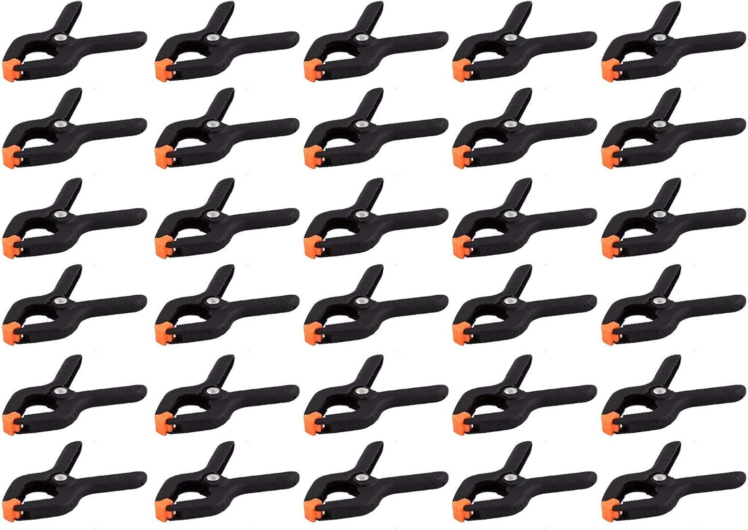 Wideskall® 2.7" inch Mini Nylon Plastic Spring Clamps - Pack of 30