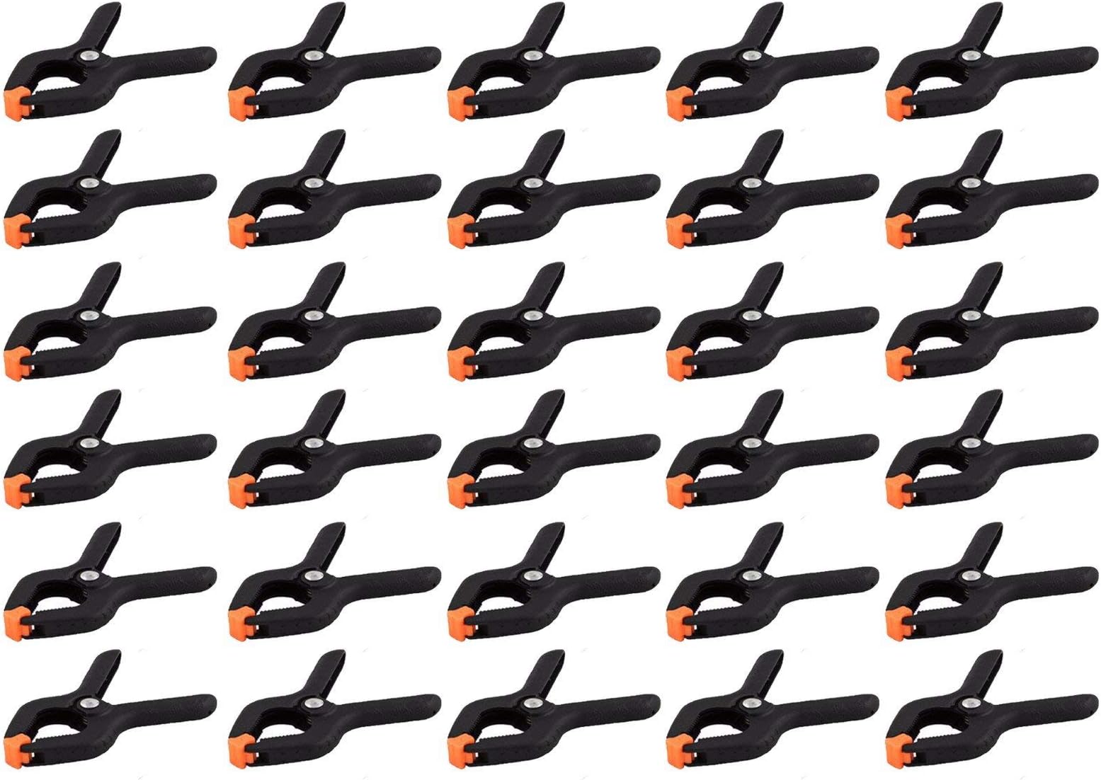 Wideskall 2.7" inch Mini Nylon Plastic Spring Clamps - Pack of 30