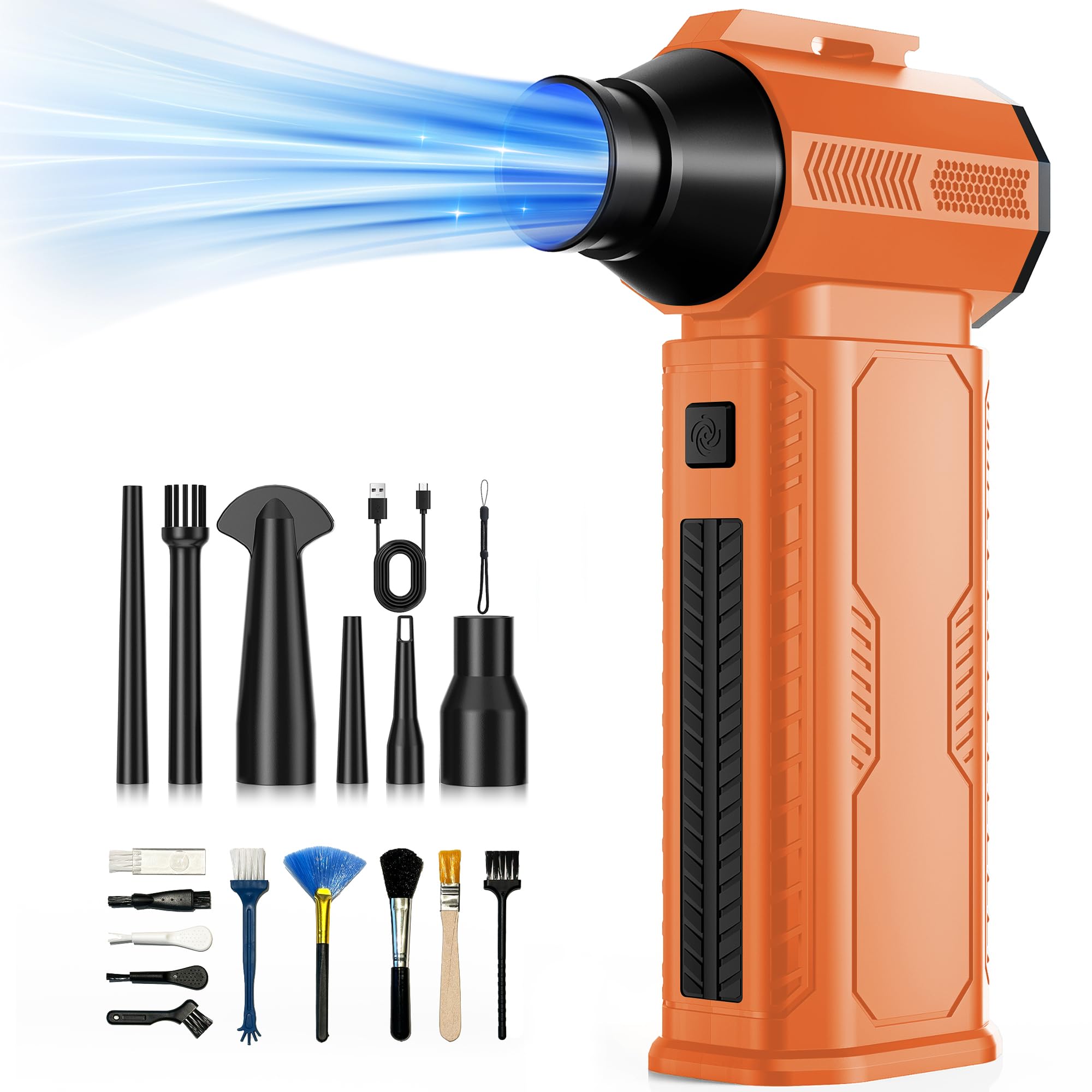 Compressed Air Duster, 130,000RPM Ultra-Powerful Electric Air Duster