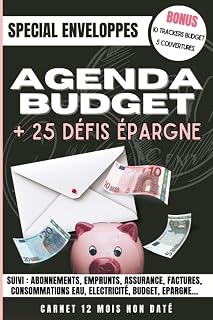 Agenda budget familial spécial enveloppe et 25 défis épargne: Optimisez Votre Budget avec la Méthode des Enveloppes