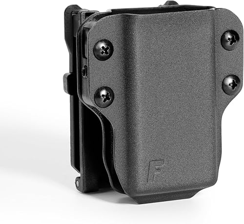 Miniatura 9 de Kydex - Bolsa para revista, Forcenter Mag Carrier OWB para guardar dispositivos de retención de 0.354 in.40 de una sola y doble pila