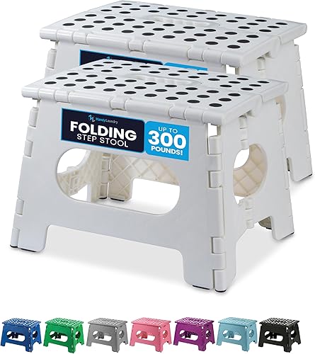 Miniatura 9 de Taburete plegable, ligero, ultra resistente, portátil y multifuncional, ideal para adultos, niños y personas mayores, agarre antideslizante, fácil