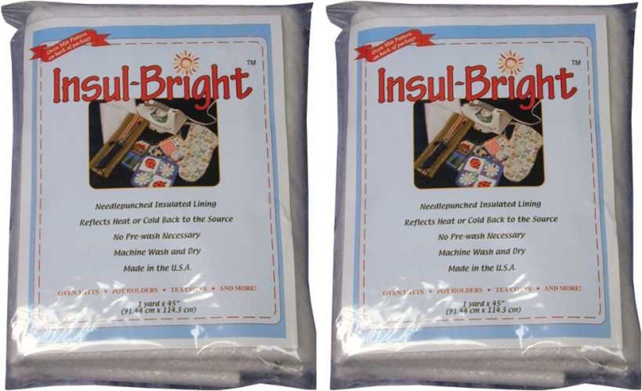 Insul-Bright Needlepunched Insulated Lining -45" x 1 yard (2 pack)