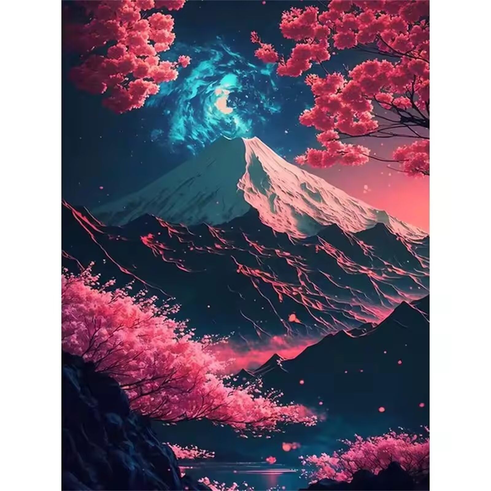 Japońskie kwiaty górskie Puzzle 2000 sztuk,Puzzle DIY dla dorosłych,Klasyczne Puzzle dla Dorosłych Kreatywna Rozrywka, Trudne Gry