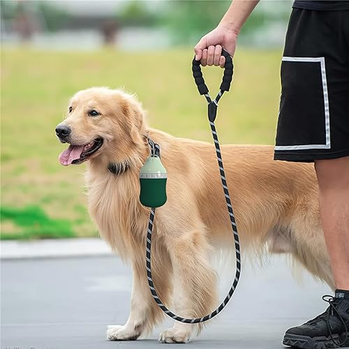 Miniatura 4 de Botella de agua de viaje para perros, tazón desmontable a prueba de fugas, portátil, cuerpo de botella de silicona, plegable y adecuado para