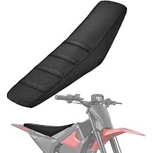 Dirt Bike Seat Cover for Yozma in 10, Black Stripes