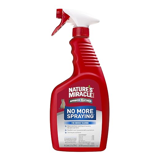 Nature's Miracle Advanced Platinum No More Spraying, 24 Ounces, Helps Discourage Repetitive Cat Spraying