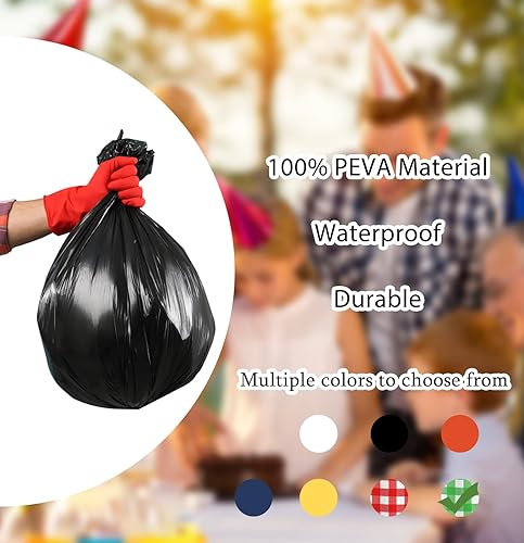 Miniatura 5 de HEIPINIUYE Paquete de 3 manteles redondos a cuadros verdes y blancos de 84 x 84 pulgadas, mantel desechable para mesas redondas, fiestas, picnic,