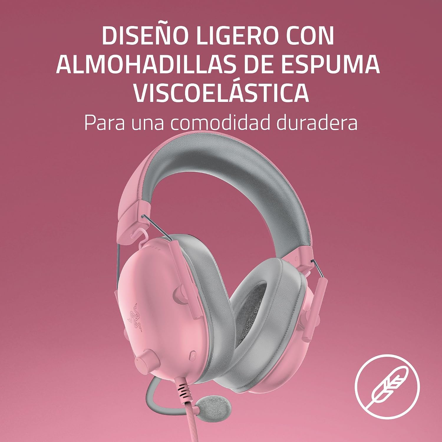 Razer BlackShark V2 X (PlayStation) – Auriculares e-Sports con Cable para Consola PS 5 (250g, micrófono cardioide, transductores de 50mm, cancelación pasiva del Ruido, Conector de 3,5mm) Quartz 6