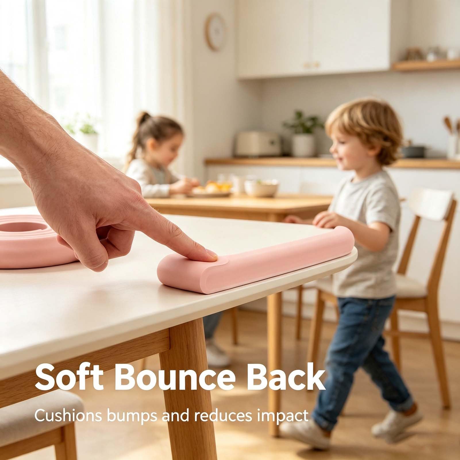 Protector De Bordes para Muebles, Tira De Espuma Antichoque, Banda Parachoques, Protección De Esquinas para Mesas Y Escritorios, Acolchado Suave Y Flexible Y Cortable