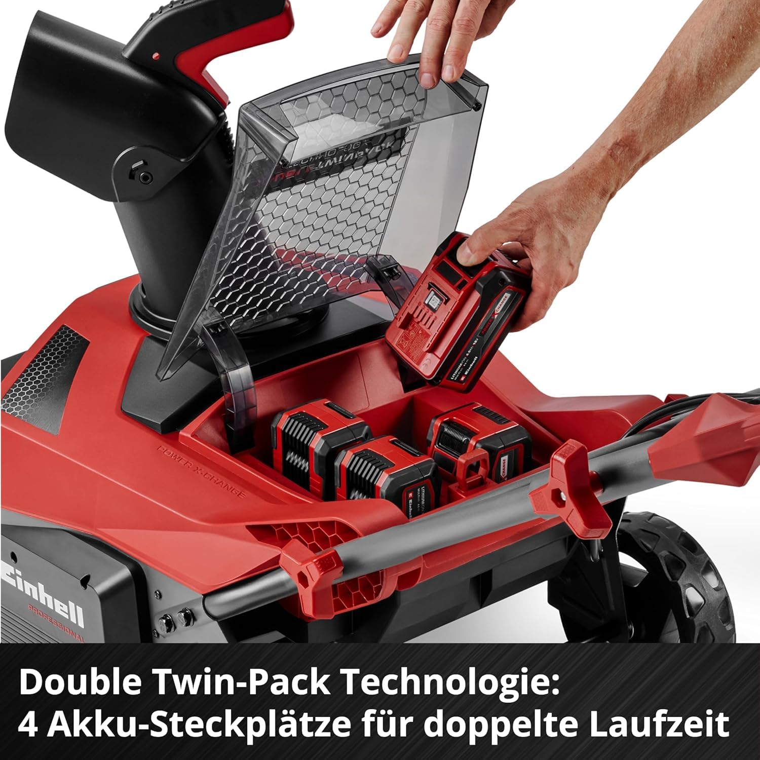 Einhell Professional Akku-Schneefräse GP-ST 36/53 Li E BL-Solo Power X-Change (36 V, Brushless, 53 cm Arbeitsbreite, max. 33 cm Schneehöhe, inkl. Reinigungsspatel, ohne Akku)