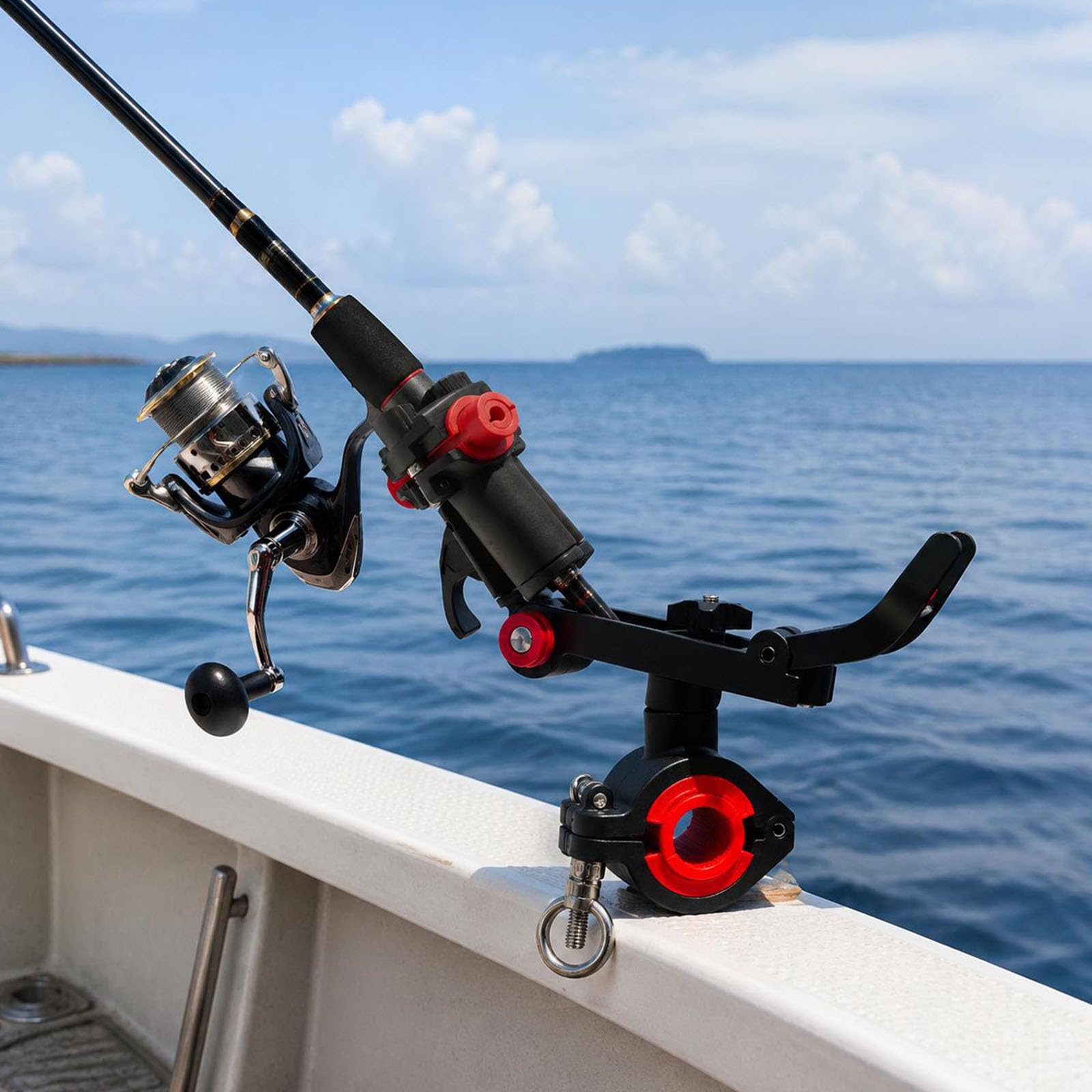 Soporte portátil para caña de pescar para pescadores de aguas