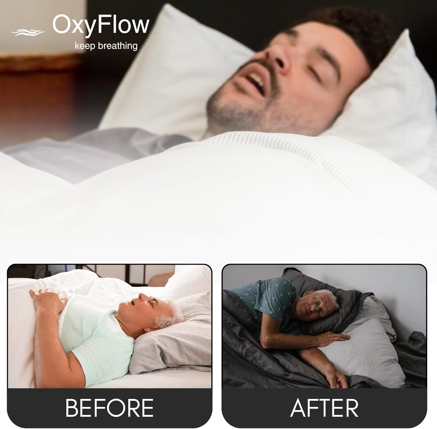 OxyFlow Nasal Strips for Breathing- for Sensitive Skin, Nose Strips for Snoring, Nasal Congestion Relief, Nasal Tape, Breathe Right, Athletic Nasal Strips, Extra Strength, Universal Fit. - Image 7