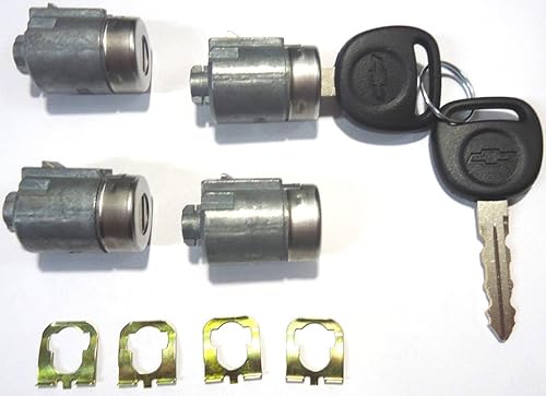 2002 2003 2004 2005 2006 2007 Chevrolet Express Van OEM Juego de 4 cilindros de cerradura de puerta con llave igual 2 llaves 706591 X4 598007