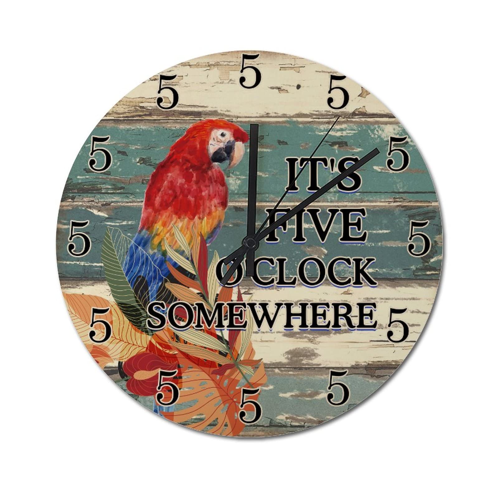 Horloge murale design rétro idée cadeau pour crémaillère et maison de plage