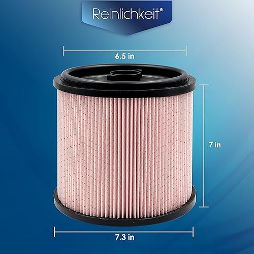 Miniatura 2 de Filtro de cartucho de repuesto para aspiradoras de polvo fino Vacmaster y aspiradoras de suelo, estándar, de 5 a 16 galones, VCFF