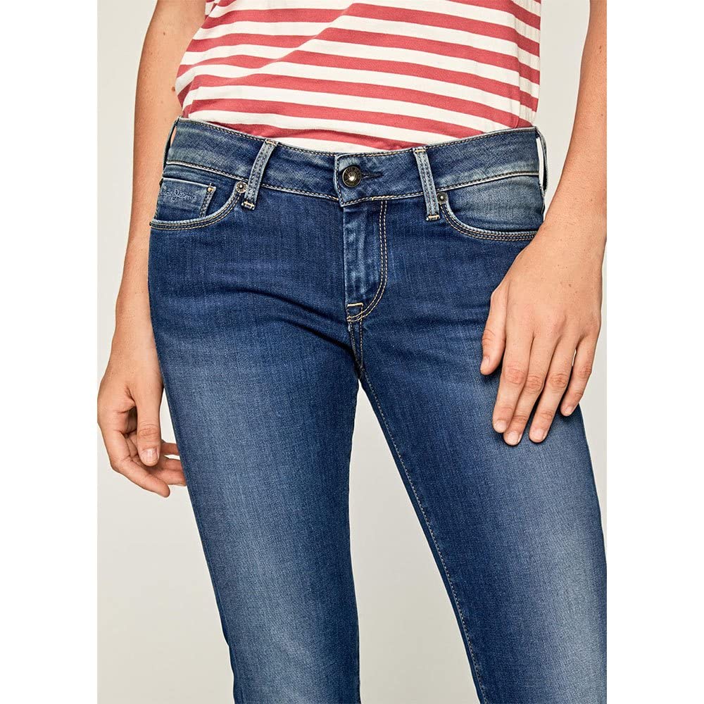 Pepe Jeans Soho Slim Fit Mid Waist Pants Femme
