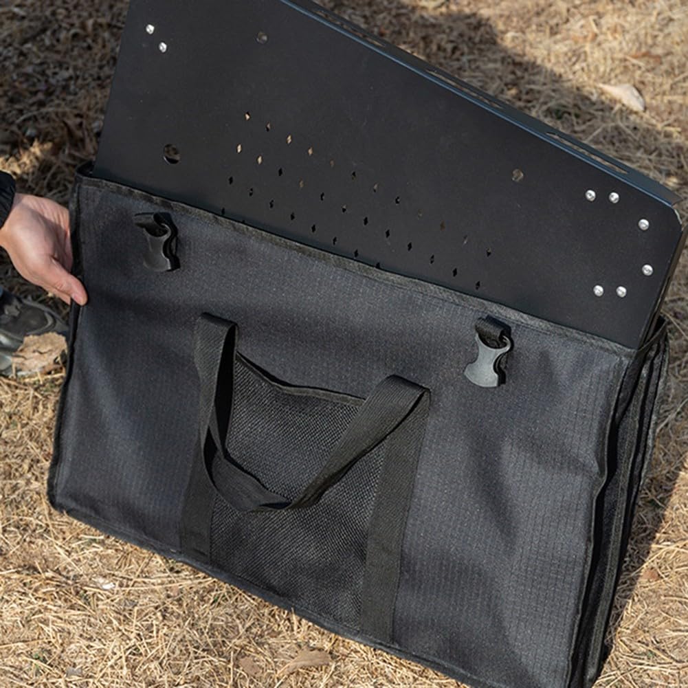 Sac De Transport Pour Table Pliante - 120x75x8 Cm - Polyester 600D Imperméable - Avec Sangles De Traction - 4
