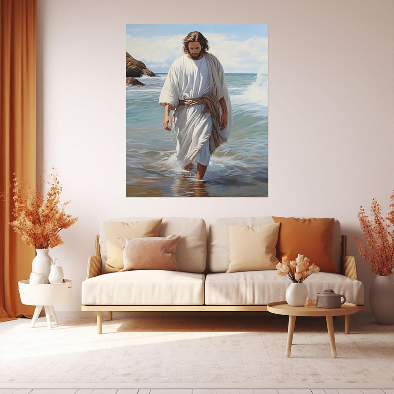 La Casa Che Guarisce Quadro Su Tela XXL - Gesù Guarisce La Donna,  Decorazione Boho Chic Per La Casa è Così Che Guarisci, image size:1600x1600